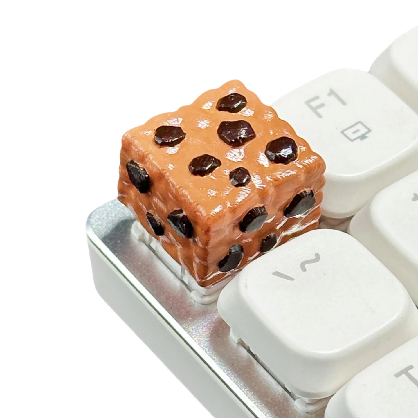 3D Customize Cakes Resin Keycaps PBT for Mechanical Keyboards with Cherry MX Switches DIY with Unique Personality Biscuit Design