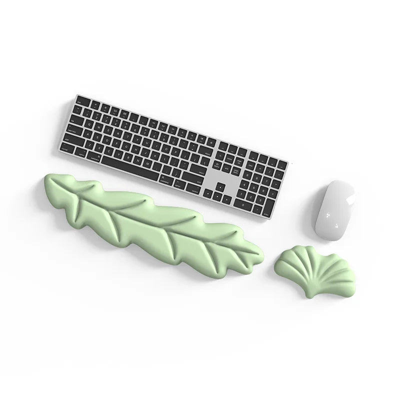 Keyboard Pad Wrist Rest Support Ergonomic Mousepad Non-Slip Memory Foam Wrist Rest for Office Supplies Desk Decor Accessories