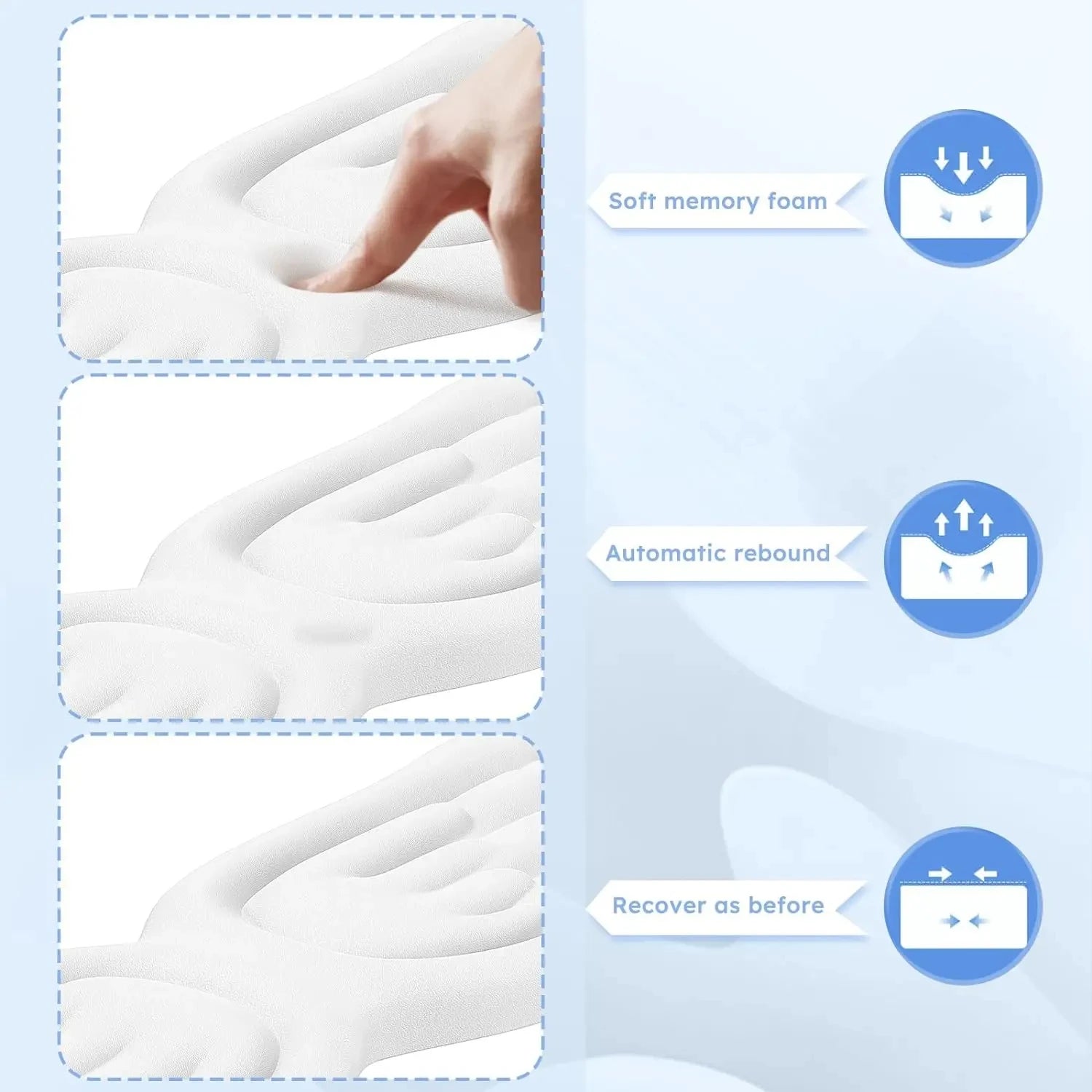 Keyboard Mouse Wrist Rest Pad Material Angel Wing Memory Foam Anti-Slip Desktop Office Gamer Mouse Mechanical Key Wrist Rest Pad