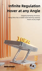 Laptop Stand, Adjustable Laptop Stand for Desk, Aluminum Computer Stand Portable , for Mac HP ASUS Acer ThinkPad Dell Lenovo