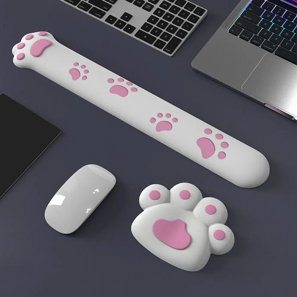 New Cute Cat Craw Wrist Rest Mouse Pad Non-Slip Soft Elbow Rest Mat Ergonomic Comfortable Desktop Computer Laptop Arm Rest