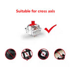 4pcs high-quality epoxy resin DIY semi transparent cute cat paw cross axis mechanical keyboard keycaps universal accessories