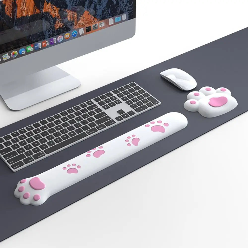 New Cute Cat Craw Wrist Rest Mouse Pad Non-Slip Soft Elbow Rest Mat Ergonomic Comfortable Desktop Computer Laptop Arm Rest