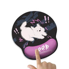 New Cute Mouse Mat Hand Support Non-Slip Mousepad Ergonomic Memory Foam Gaming Mouse Pad