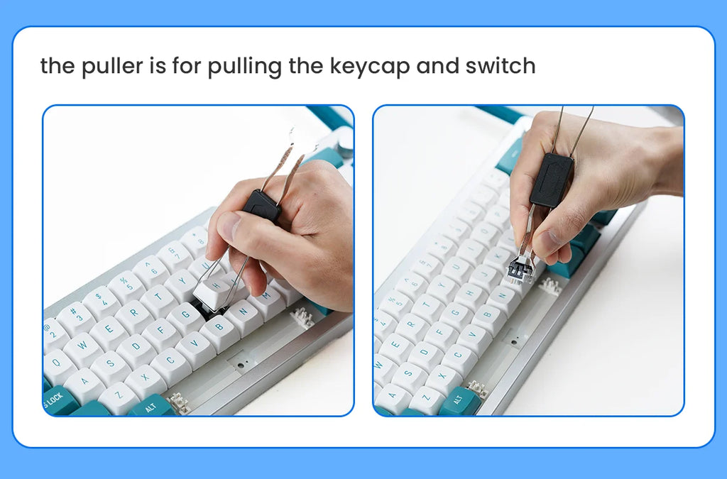 Mechanical Keyboard Tweezers Lube Tool Brush Switch Puller Opener Tester Stem Picker Holder Keyboard Disassemble Tools