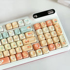 Orange Soda Keycap 131 Keys XOA Profile PBT Five-sided Sublimation Custom Keycaps for Mechanical Keyboard Cute Korean Key Caps