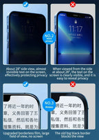 NNBILI 4Pcs Full Cover Privacy Screen Protector For iPhone 11 12 13 14 15 16 17 Pro Max Anti-spy Glass For iPhone16e 17Air Glass