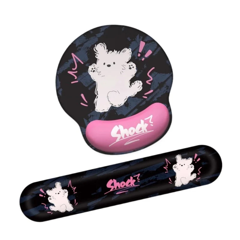 New Cute Mouse Mat Hand Support Non-Slip Mousepad Ergonomic Memory Foam Gaming Mouse Pad