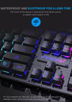 Mechanical Keyboard Wired Gaming Keyboard 104 Keys RGB Backlit Receiver for Laptop Desktop Ergonomics Keycap PC Accessories