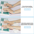 Cloud Keyboard Wrist Rest Soft Leather Memory Foam Wrist Support Cushion for Easy Typing Pain Relief Ergonomic Anti-Slip