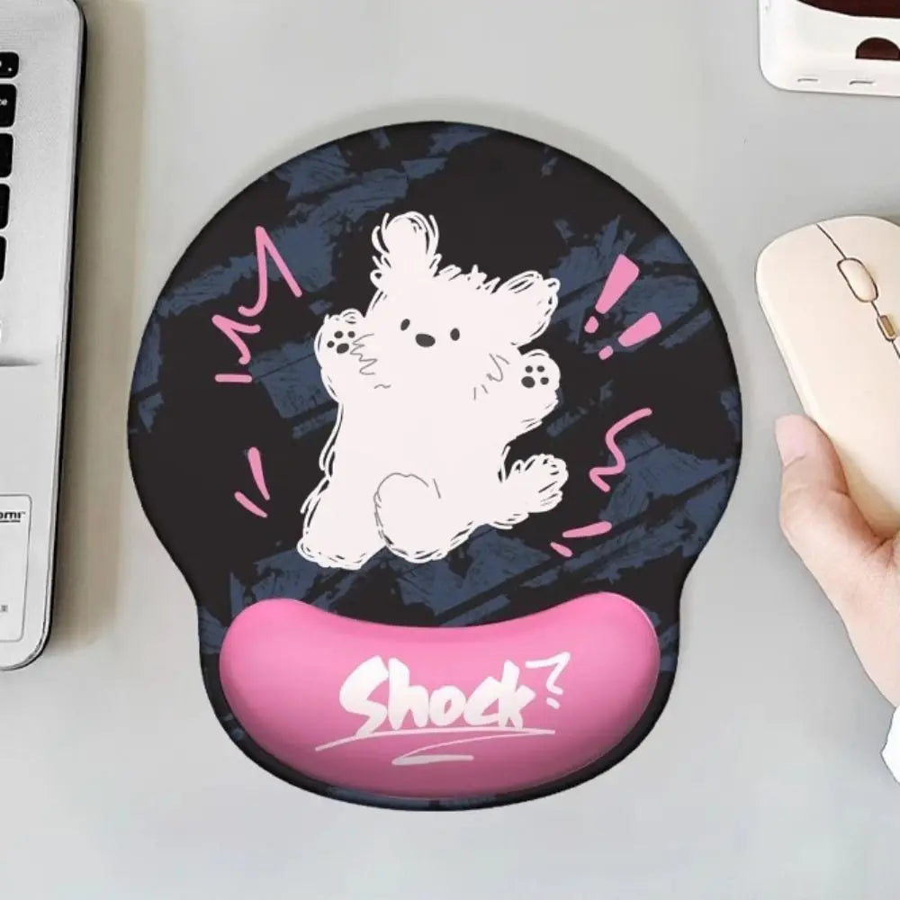 New Cute Mouse Mat Hand Support Non-Slip Mousepad Ergonomic Memory Foam Gaming Mouse Pad
