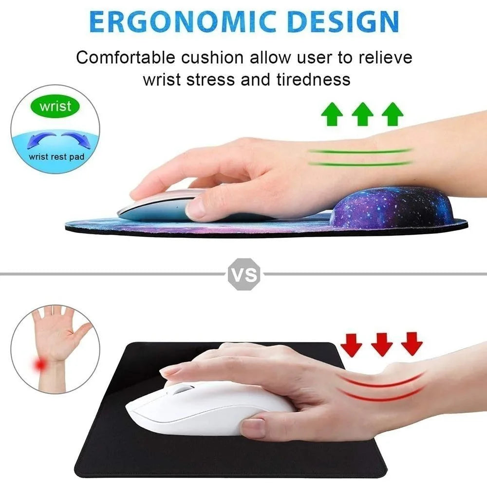 New Cute Mouse Mat Hand Support Non-Slip Mousepad Ergonomic Memory Foam Gaming Mouse Pad