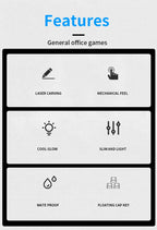 Mechanical Keyboard Wired Gaming Keyboard 104 Keys RGB Backlit Receiver for Laptop Desktop Ergonomics Keycap PC Accessories