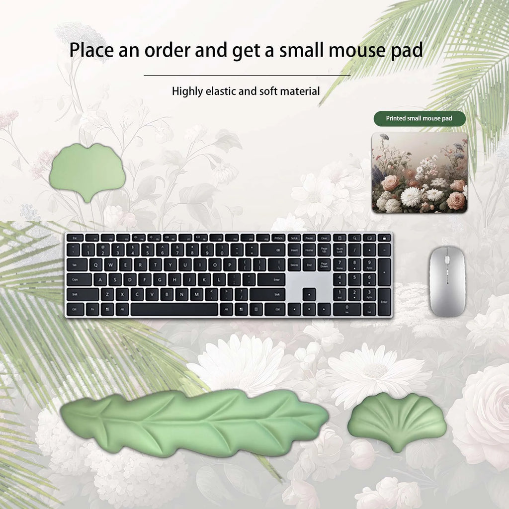 Keyboard Pad Wrist Rest Support Ergonomic Mousepad Non-Slip Memory Foam Wrist Rest for Office Supplies Desk Decor Accessories