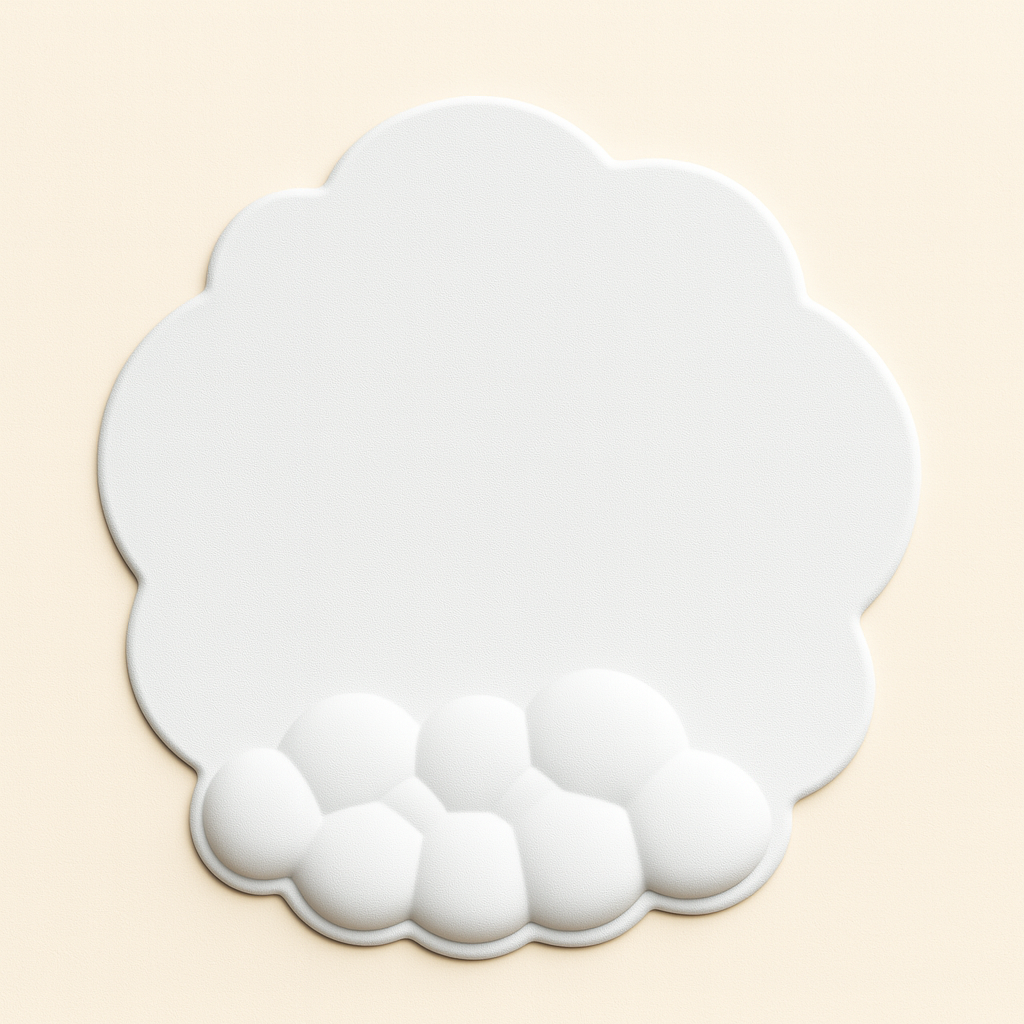 NovaBlk Cloud Ergonomic Wrist Rest – Anti-Slip, Soft-Touch Comfort Pad