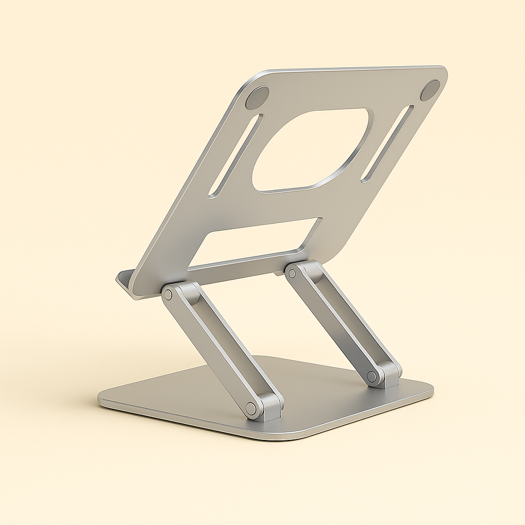 NovaBlk Adjustable Aluminum Laptop Stand – Portable Ergonomic Computer Stand for MacBook, HP, Dell, ASUS, Lenovo & More